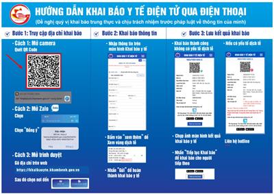 Image: Hướng dẫn khai báo y tế qua điện thoại 