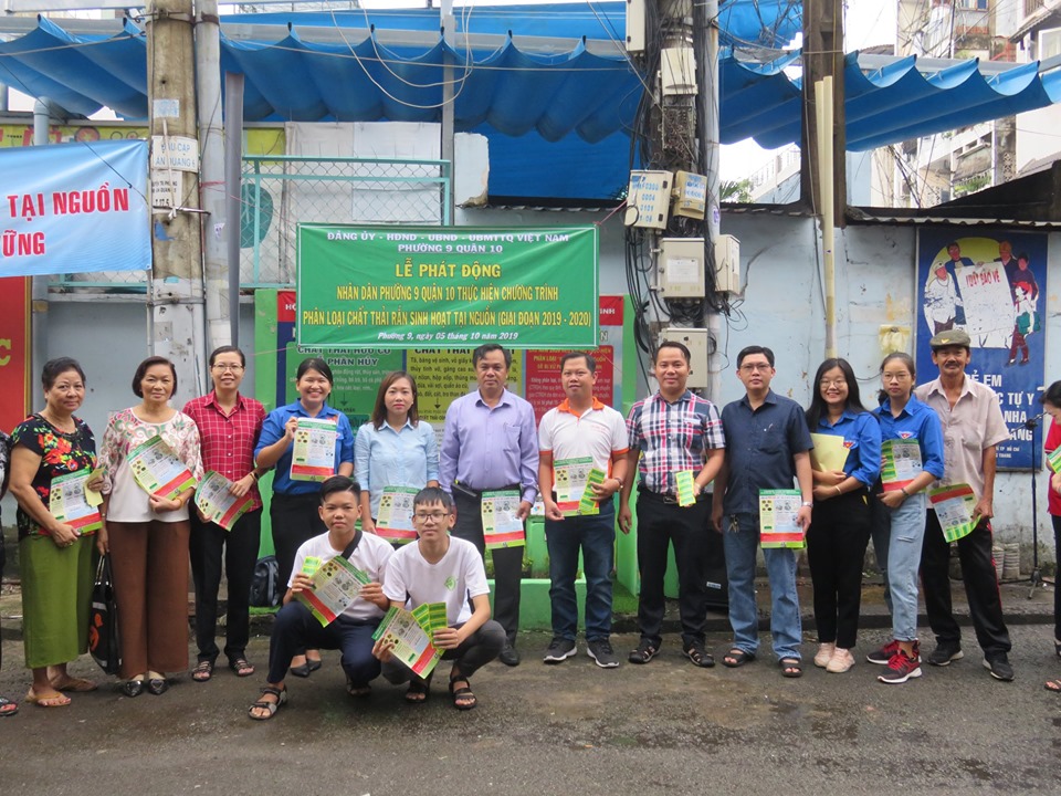 Image: Lễ phát động "Nhân dân phường 9 thực hiện Chương trình phân loại chất thải rắn sinh hoạt tại nguồn" (giai đoạn 2019 - 2020).