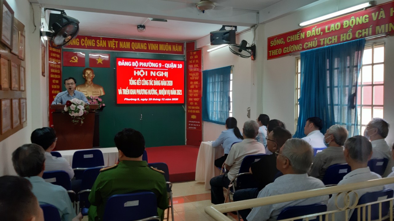 Image: Đảng bộ Phường 9 tổng kết công tác Đảng năm 2020  và triển khai phương hướng, nhiệm vụ năm 2021