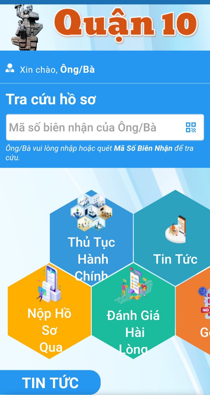 Image: Thông tin về ứng dụng di động “Quận 10 trực tuyến”