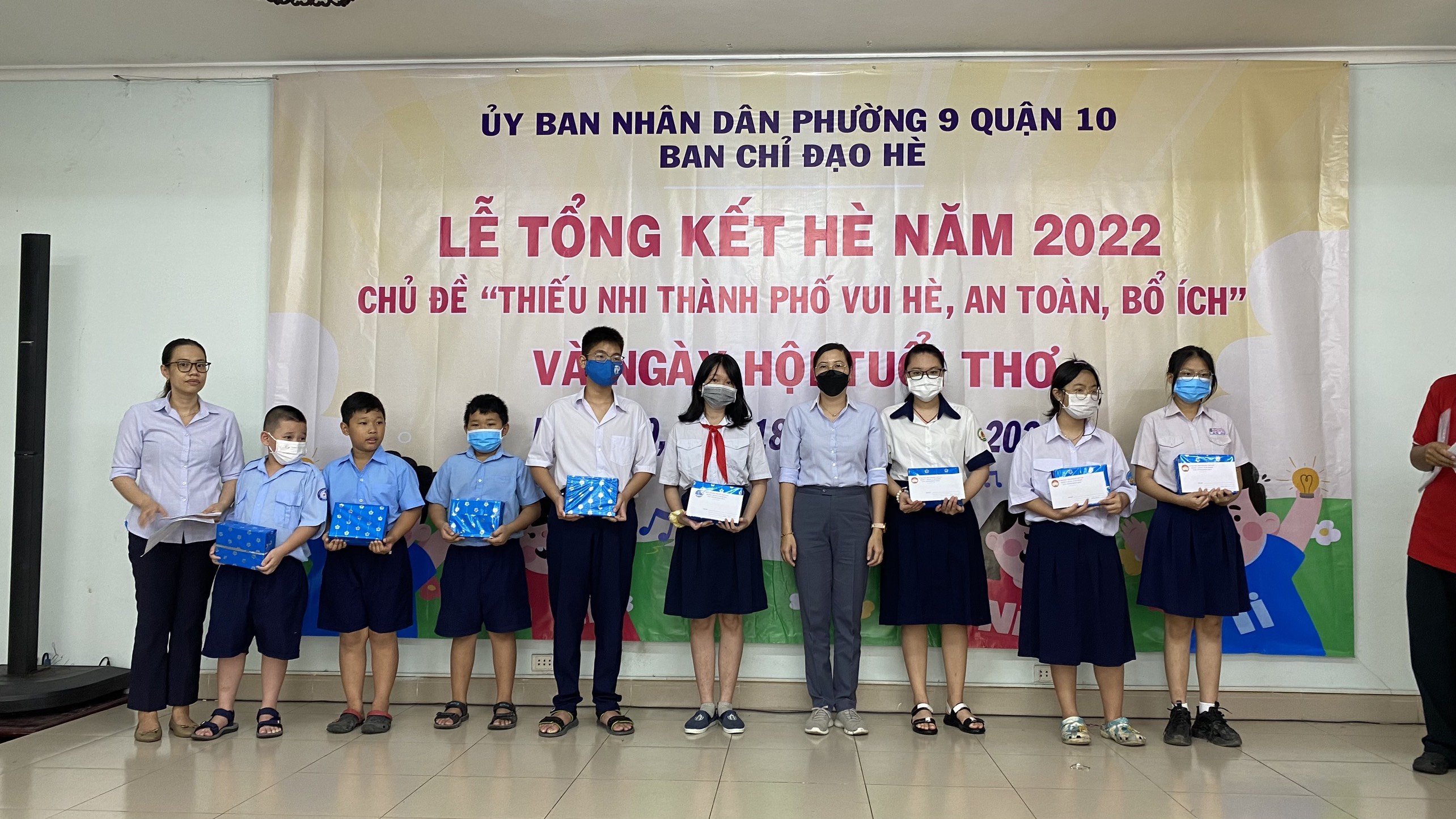 Image: Phường 9 Tổng kết Hè năm 2022 với chủ đề “Thiếu nhi Thành phố vui hè an toàn, bổ ích” và ngày hội tuổi thơ.