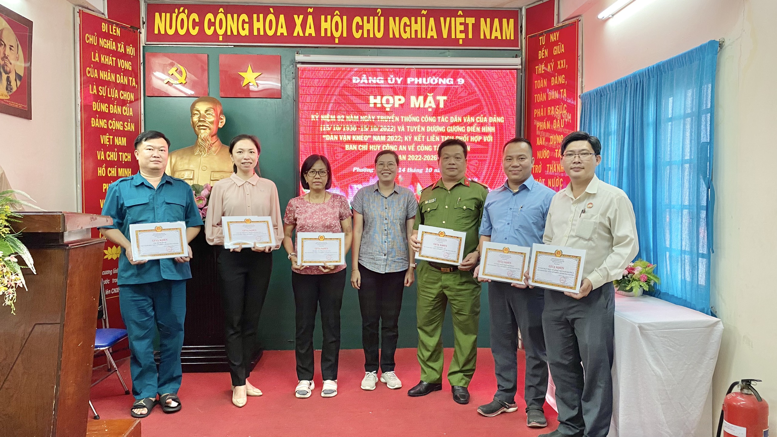 Image: PHƯỜNG 9 HỌP MẶTKỶ NIỆM 92 NĂM NGÀY TRUYỀN THỐNG CÔNG TÁC DÂN VẬN CỦA ĐẢNG(15/10/1930-15/10/2022)