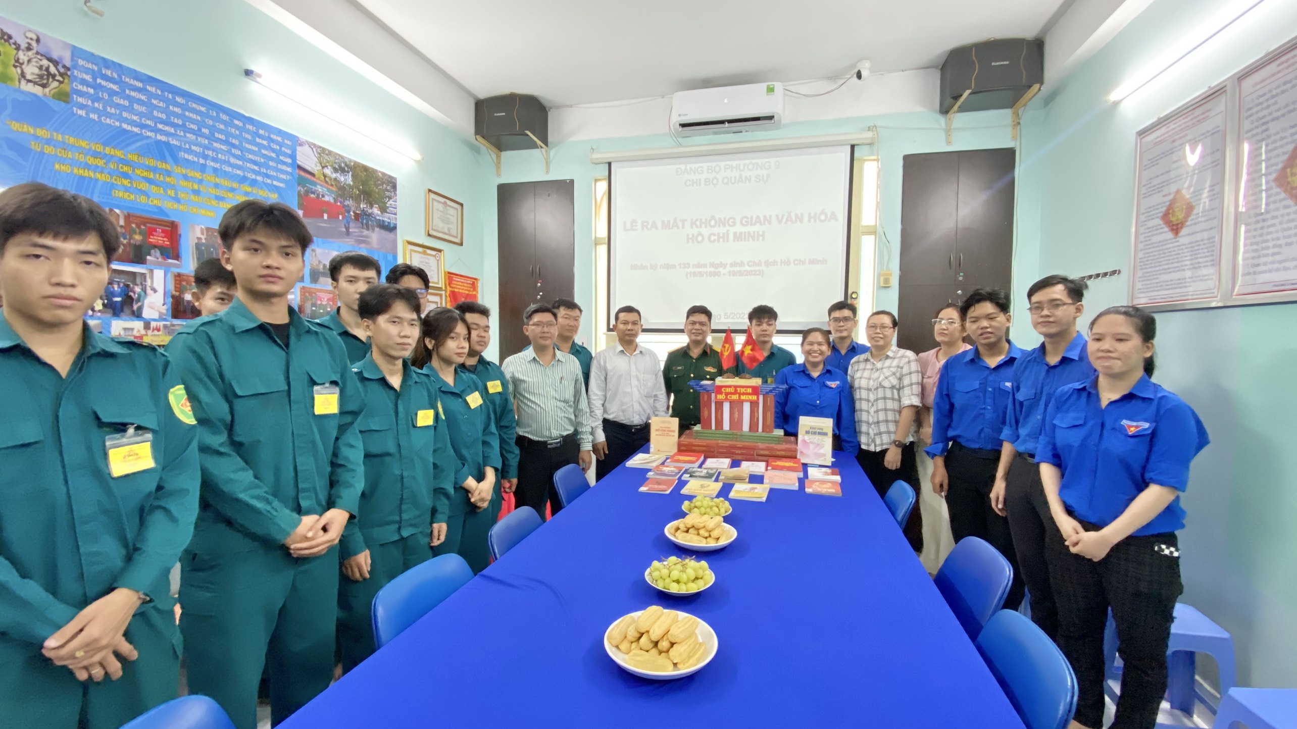 Image: BAN CHỈ HUY QUÂN SỰ PHƯỜNG 9 RA MẮT “KHÔNG GIAN VĂN HÓA HỒ CHÍ MINH”